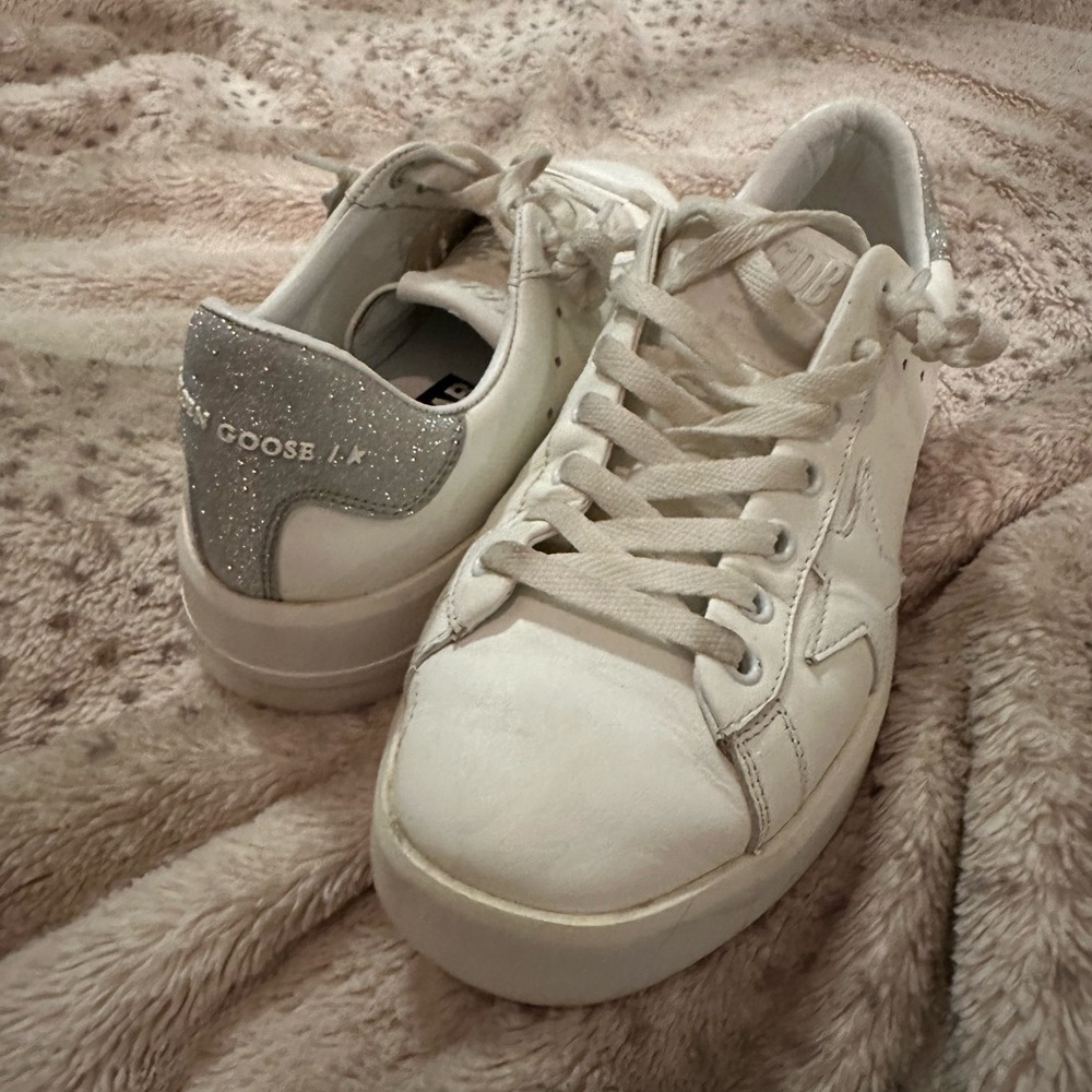 Golden Goose Pure New White/Glitter Sneakers size 39